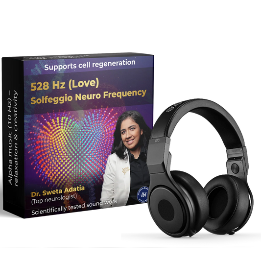 528 Hz Solfeggio frequency – ‘love frequency’, supports cell regeneration