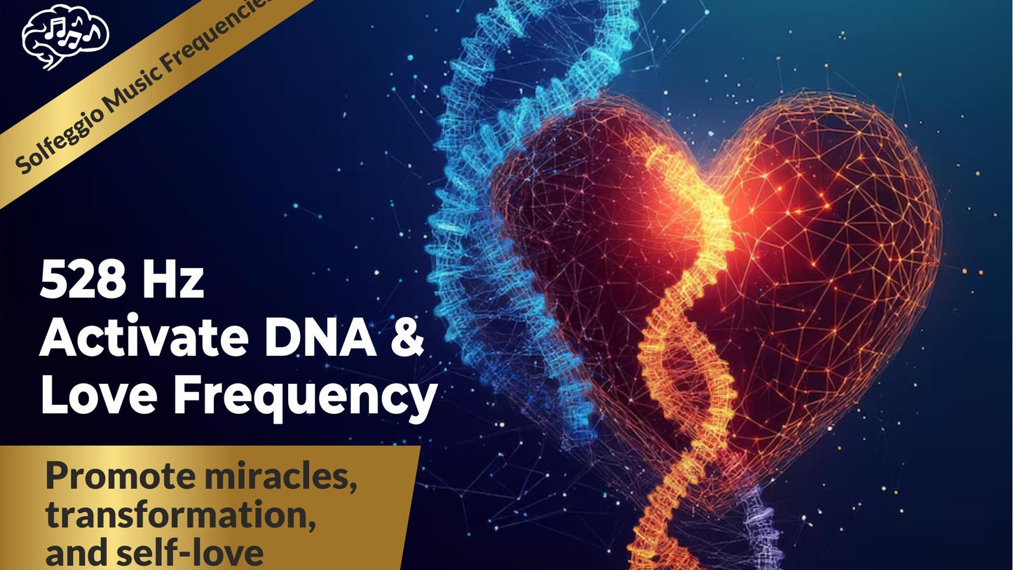 528 Hz Solfeggio frequency – ‘love frequency’, supports cell regeneration